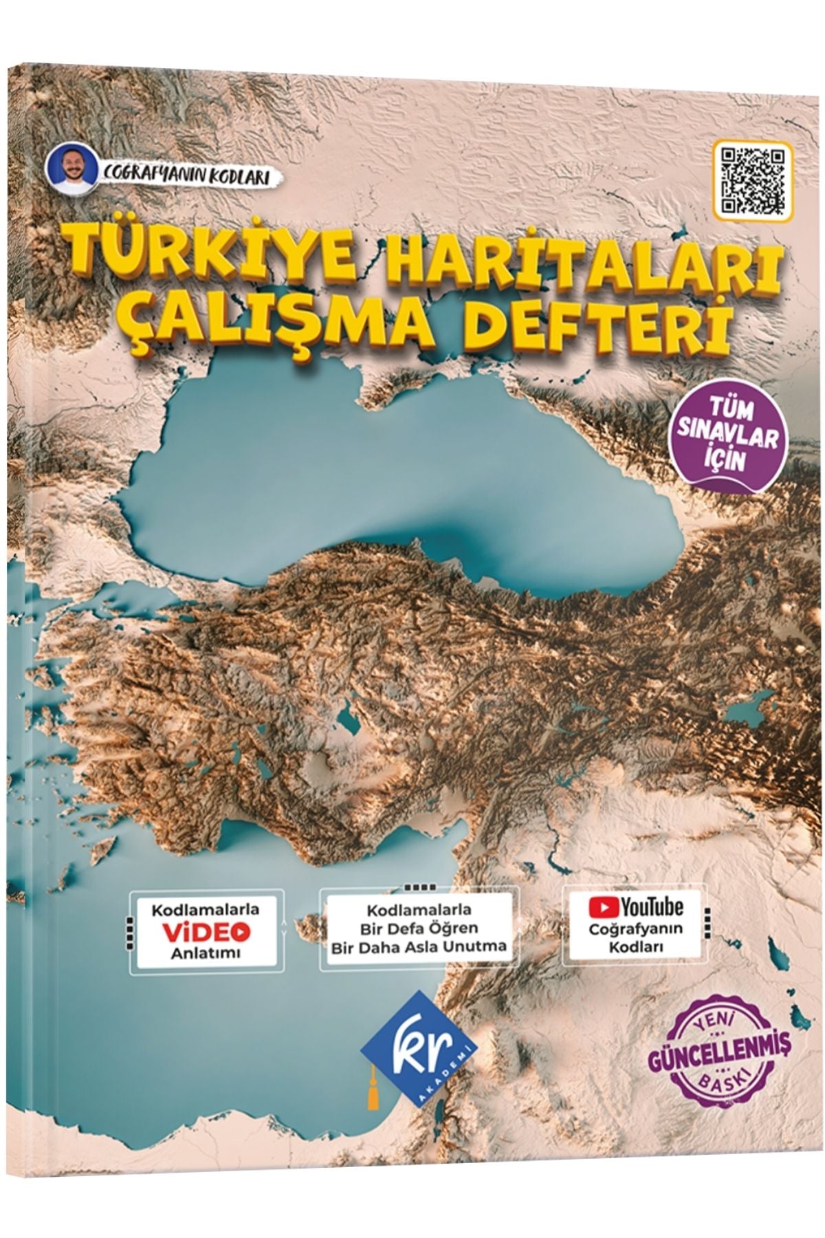 KR Akademi Coğrafyanın Kodları Türkiye Haritaları Çalışma Defteri Tüm Sınavlar İçin