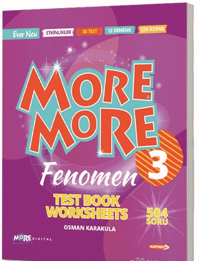 Kurmay ELT More and More English 3 Worksheets Test Book