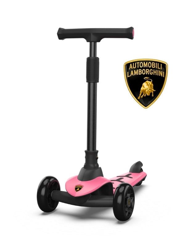 Lamborghini Pembe Scooter Işıklı Tekerlek LB2005-1