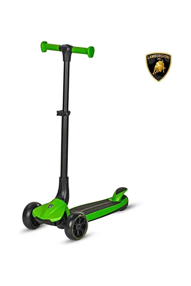 Lamborghini Yeşil Scooter Işıklı Tekerlek LB2005-6