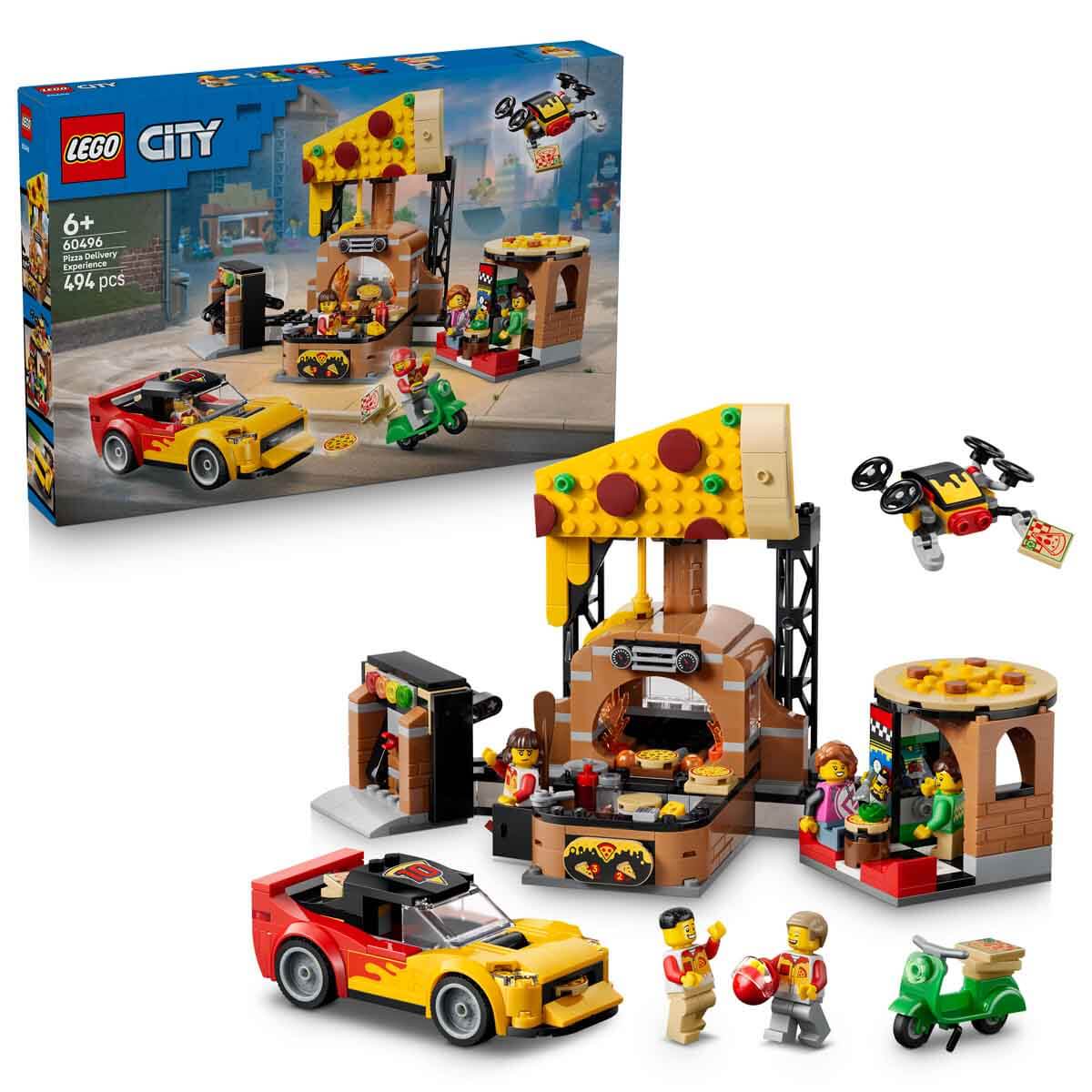 LEGO City Araçlarla Pizza Dağıtım Deneyimi 60496-2