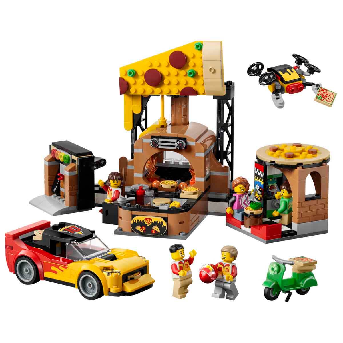 LEGO City Araçlarla Pizza Dağıtım Deneyimi 60496-3