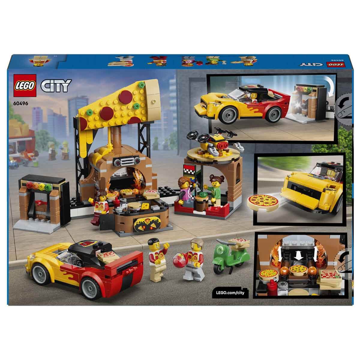 LEGO City Araçlarla Pizza Dağıtım Deneyimi 60496-4
