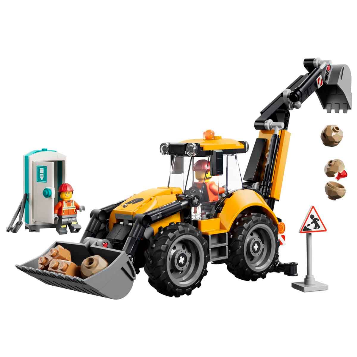 LEGO City Sarı Kazıcı Yükleyici - İnşaat Oyuncağı 60480-4