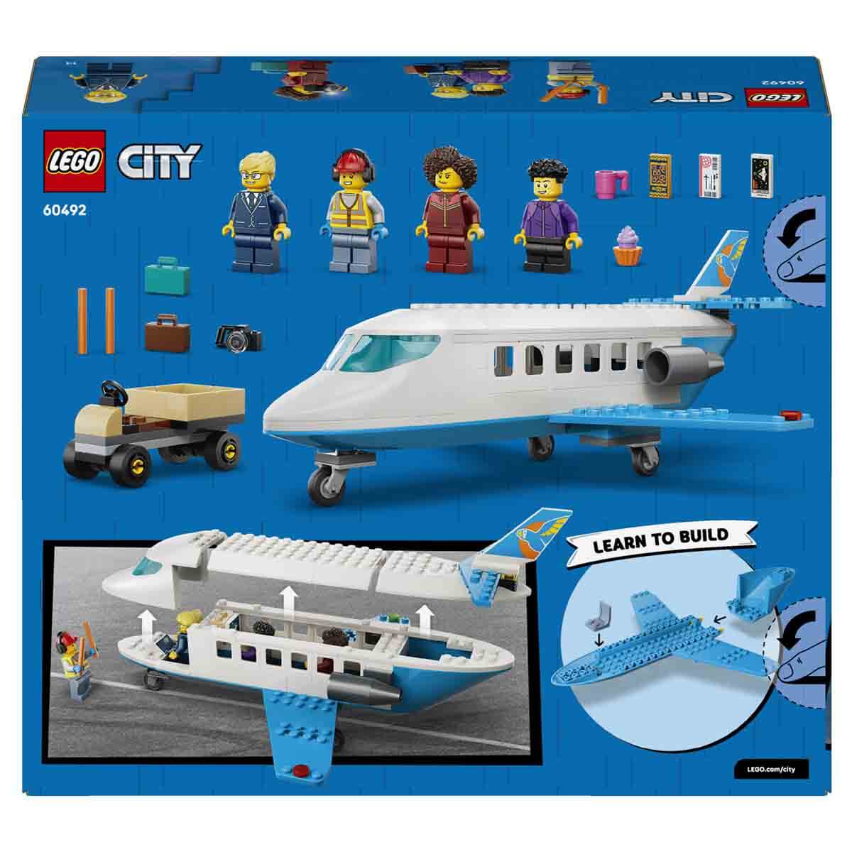 LEGO City Yolcu Jeti - Oyuncak Uçak Yapım Seti 60492-1