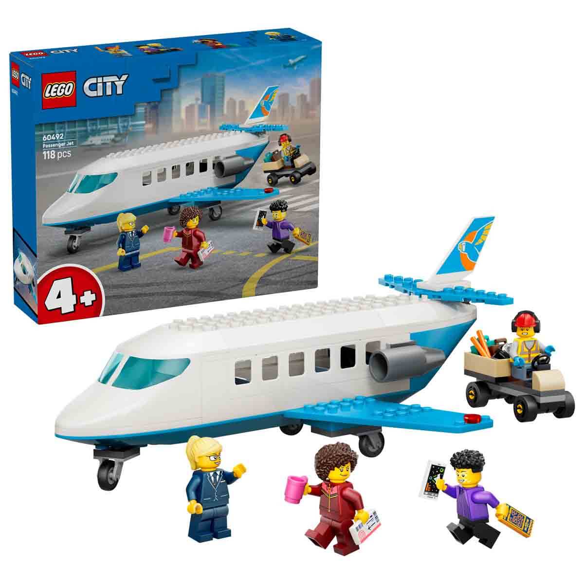 LEGO City Yolcu Jeti - Oyuncak Uçak Yapım Seti 60492