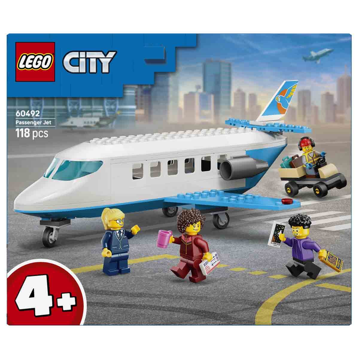 LEGO City Yolcu Jeti - Oyuncak Uçak Yapım Seti 60492-6