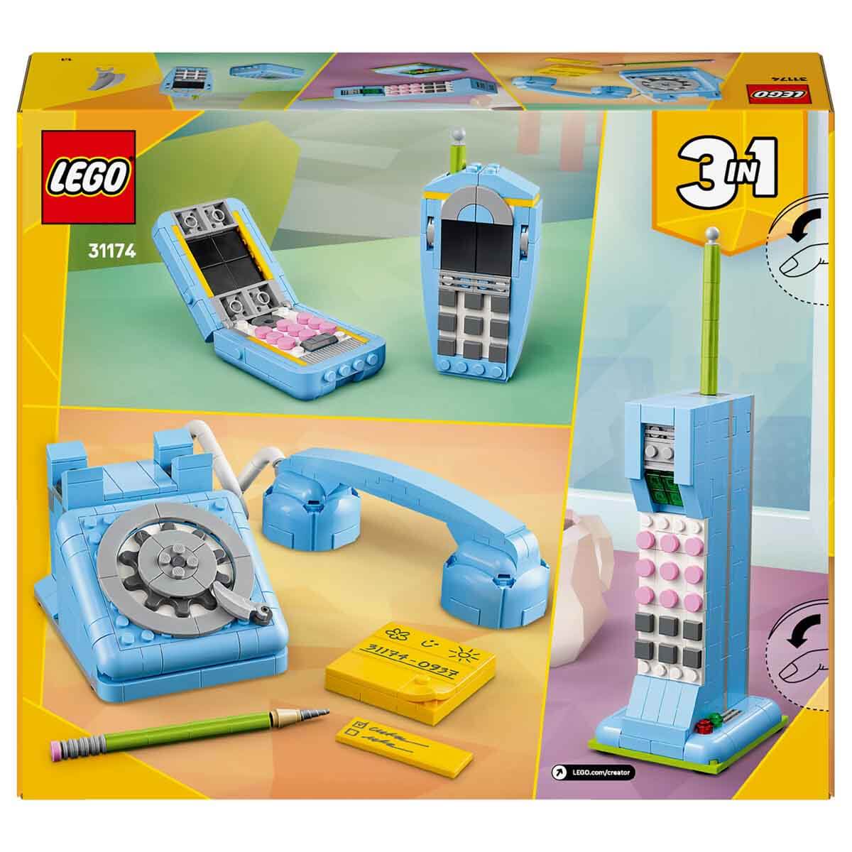 LEGO Creator 3'ü 1 Arada Retro Telefon 31174-1