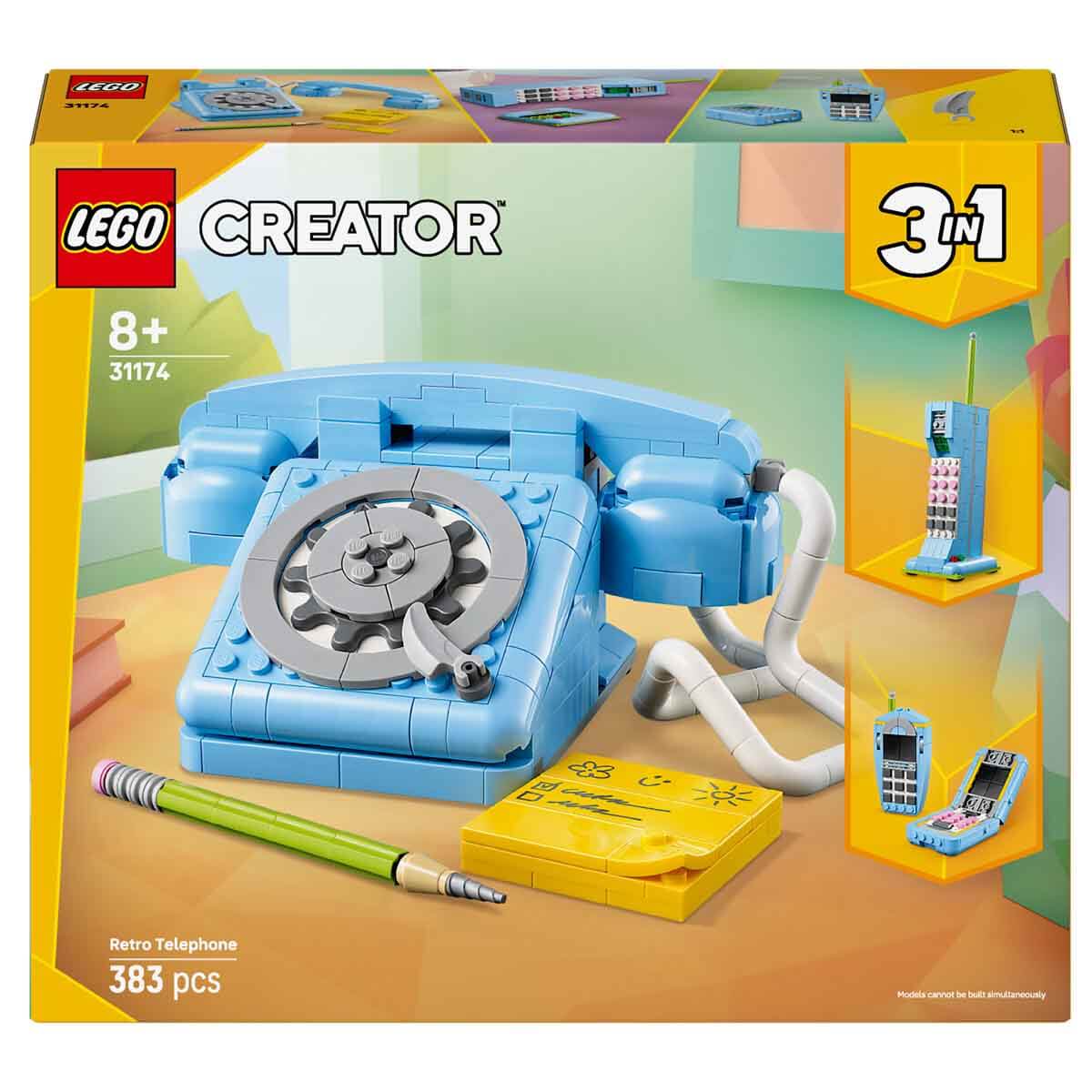 LEGO Creator 3'ü 1 Arada Retro Telefon 31174-5