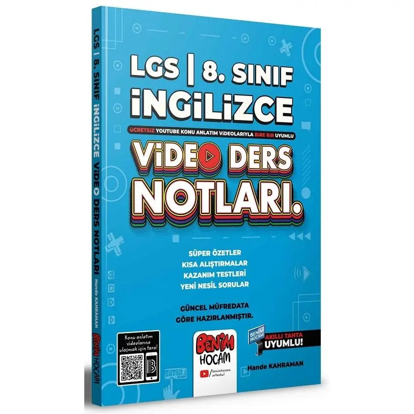 LGS 8. Sınıf İngilizce Video Ders Notları Benim Hocam Yayınları-1