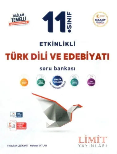 Limit Yayınları 11. Sınıf Türk Dili ve Edebiyatı Etkinlikli Soru Bankası-1