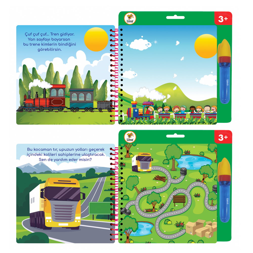 Lino Boyama Kitabı Aqua Magic Book Araçlar Sihirli TFL-1006-3