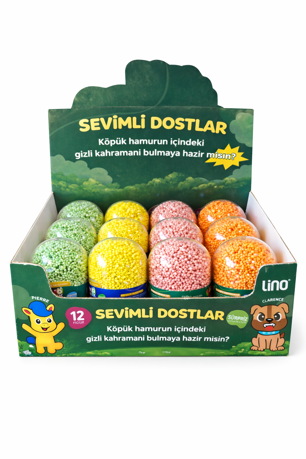 Lino Kurumayan Köpüklü Oyun Hamuru Sevimli Dostlar