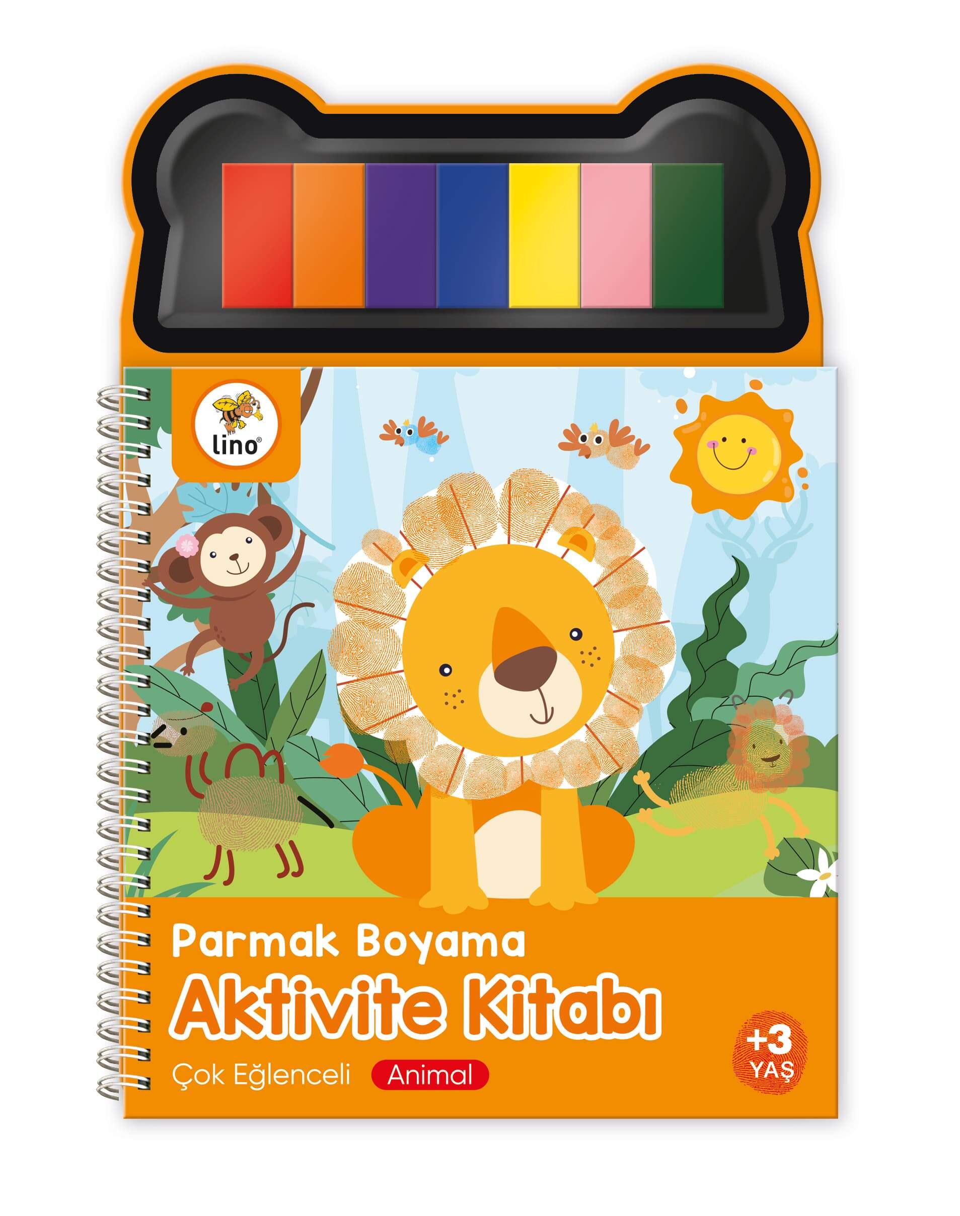 Lino Parmak Boyama Aktivite Kitabı Animal Lp-600-1