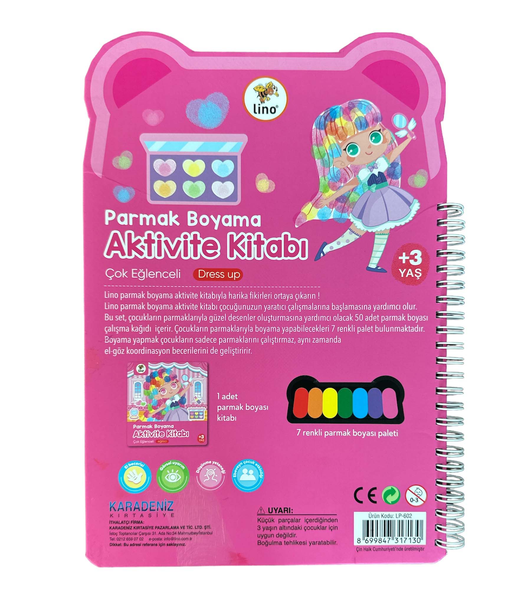 Lino Parmak Boyama Aktivite Kitabı Dress Up Lp-602-3
