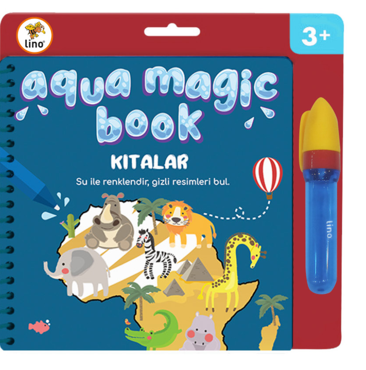 Lino Sihirli Boyama Kitabı Aqua Magic Book Kıtalar TFL-1001