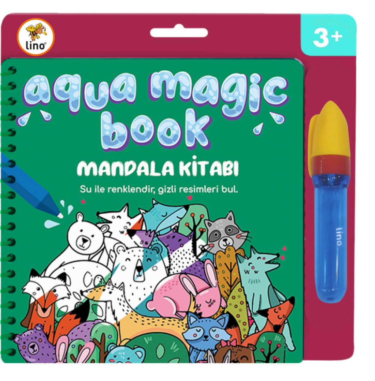 Lino Sihirli Boyama Kitabı Aqua Magic Book Mandala TFL-1003
