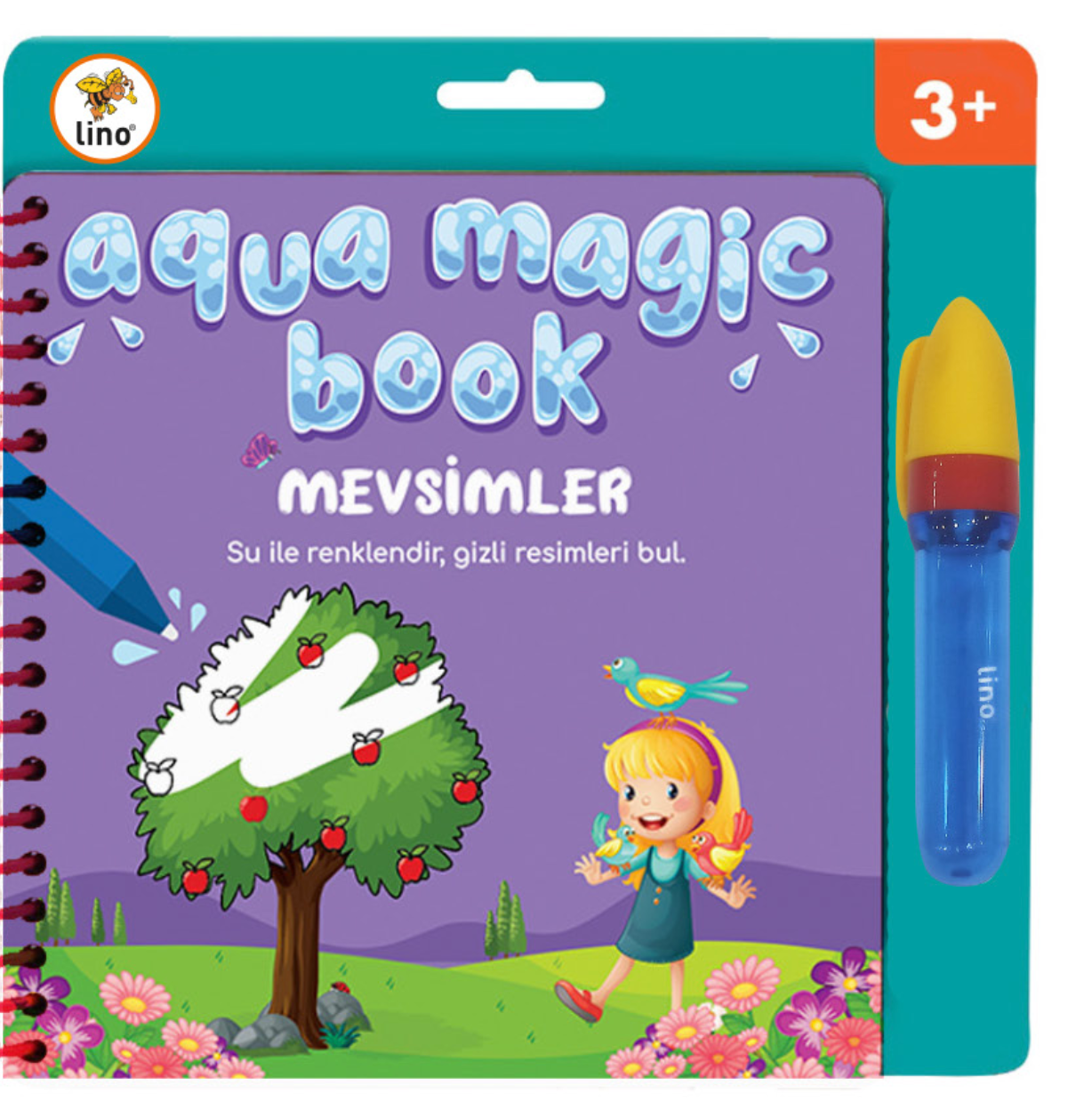 Lino Sihirli Boyama Kitabı Aqua Magic Book Mevsimler TFL-1005