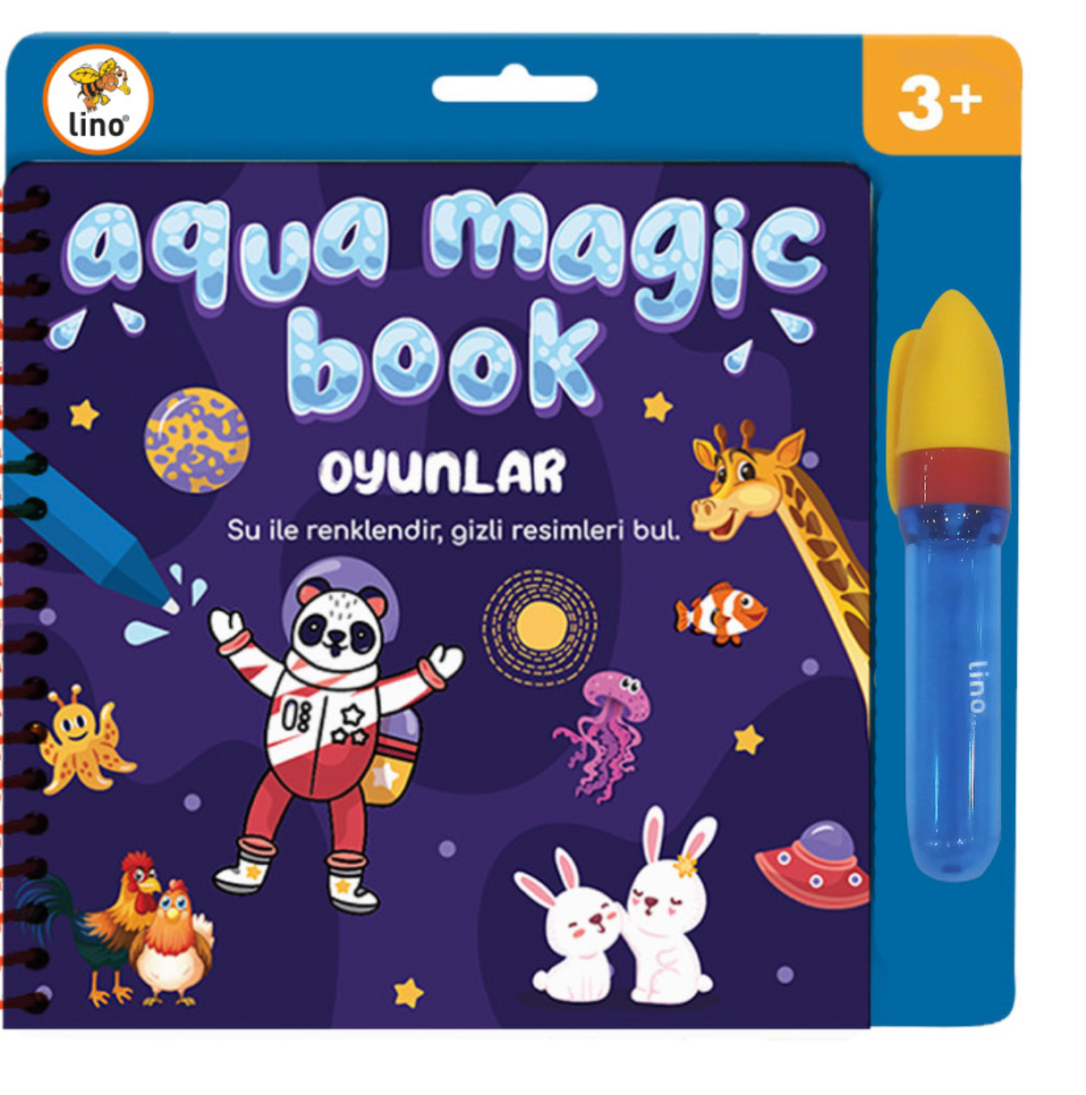 Lino Sihirli Boyama Kitabı Aqua Magic Book Oyunlar TFL-1002-1