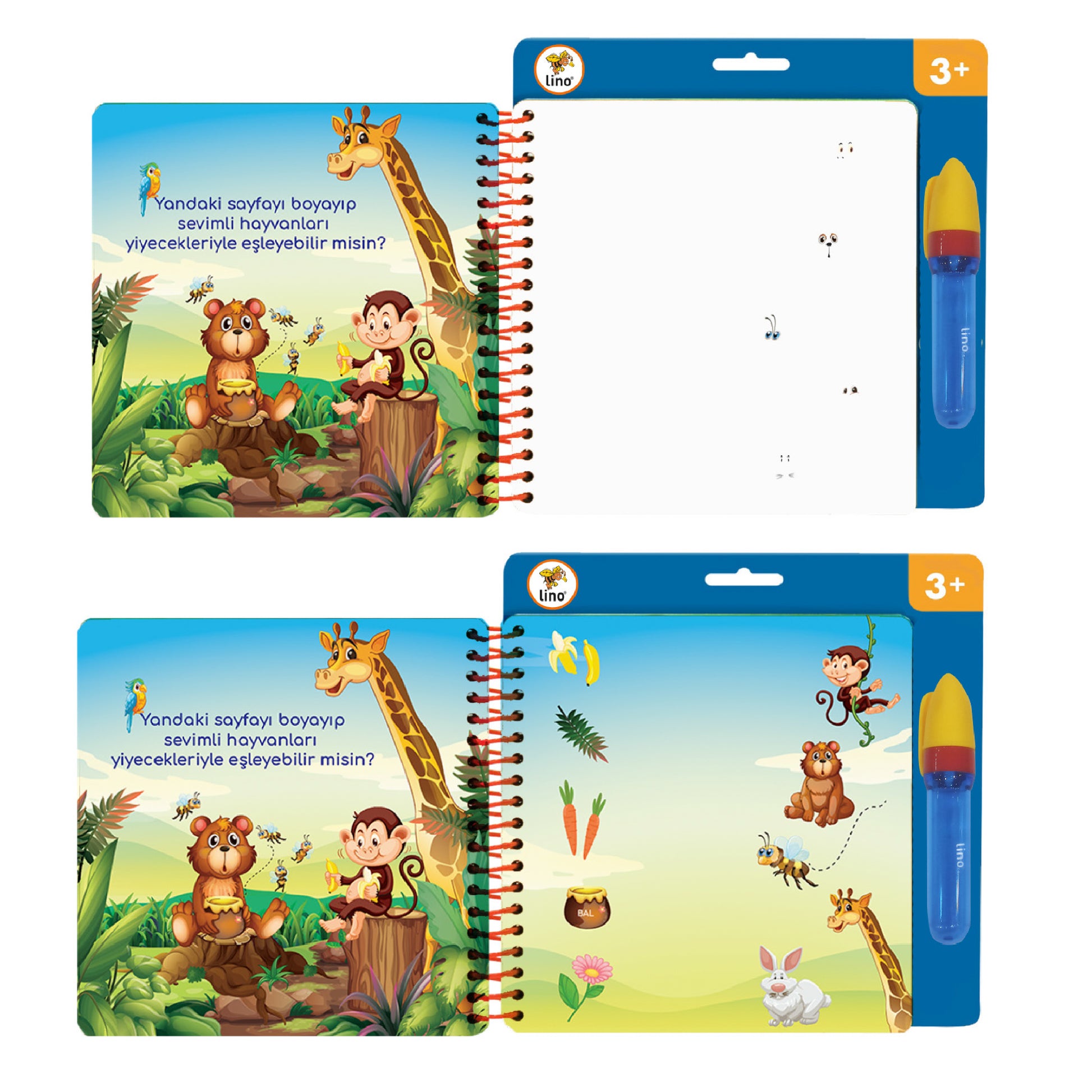 Lino Sihirli Boyama Kitabı Aqua Magic Book Oyunlar TFL-1002-2
