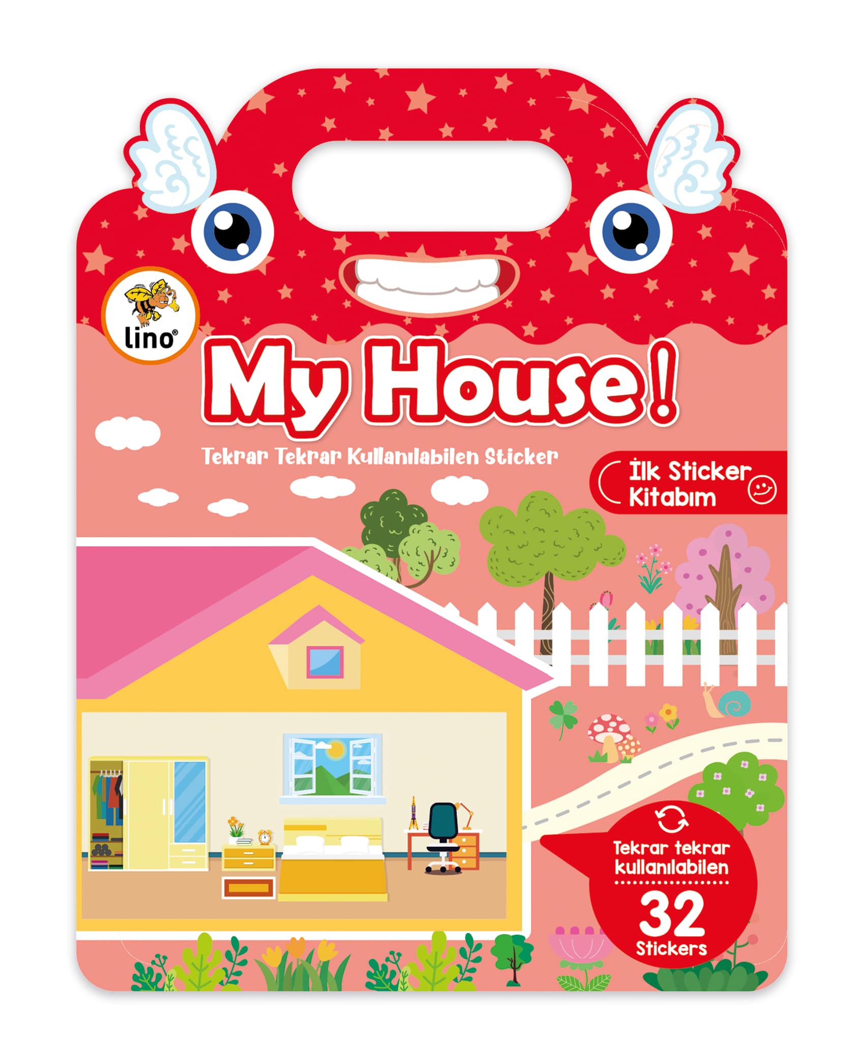 Lino Tekrar Tekrar Kullanılabilen İlk Sticker Kitabım My House LS-503