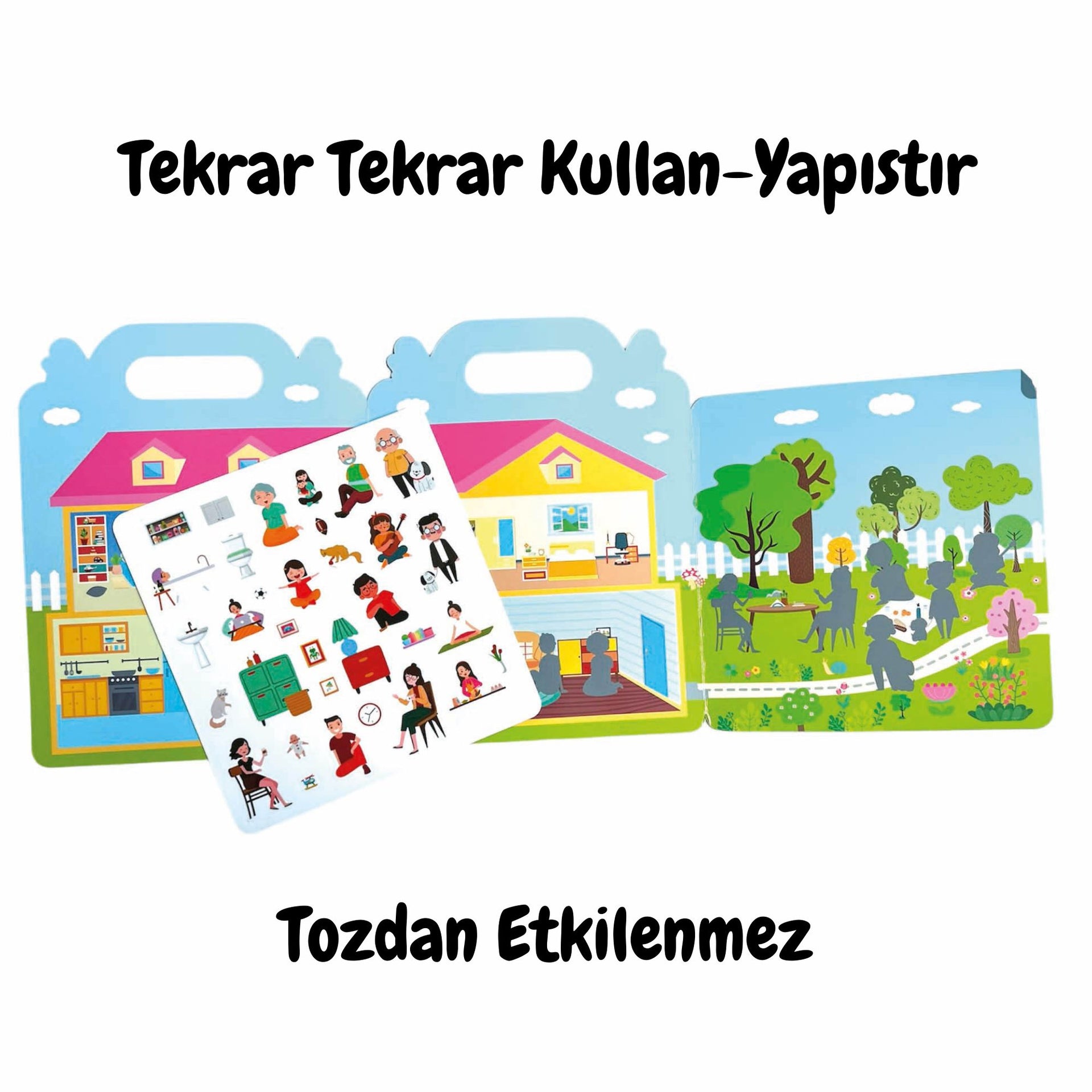 Lino Tekrar Tekrar Kullanılabilen İlk Sticker Kitabım My House LS-503