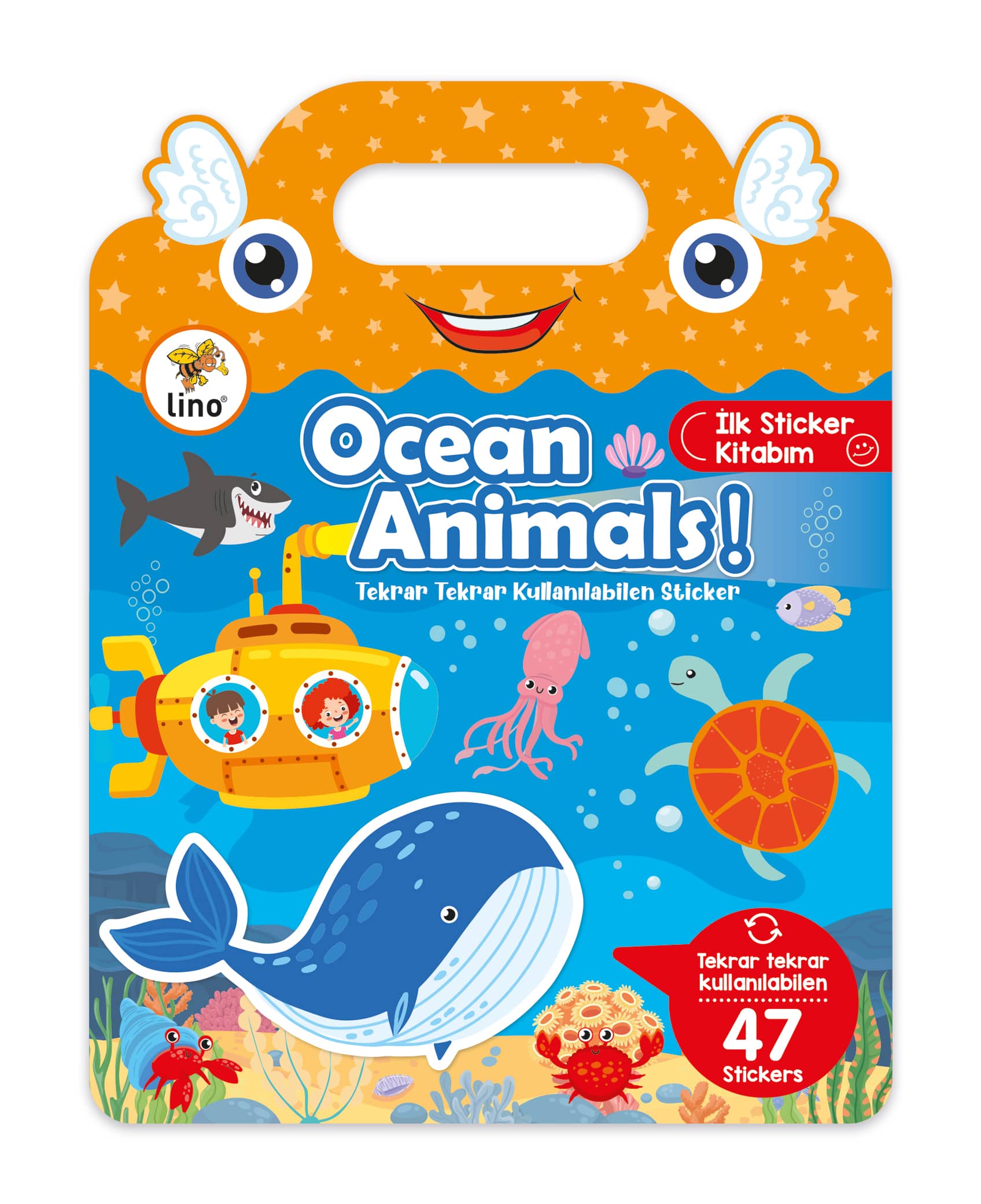 Lino Tekrar Tekrar Kullanılabilen İlk Sticker Kitabım Ocean Anımals LS-502
