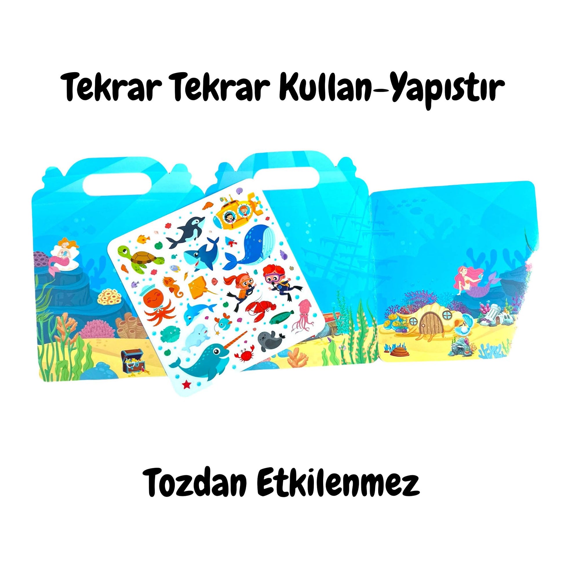 Lino Tekrar Tekrar Kullanılabilen İlk Sticker Kitabım Ocean Anımals LS-502-2