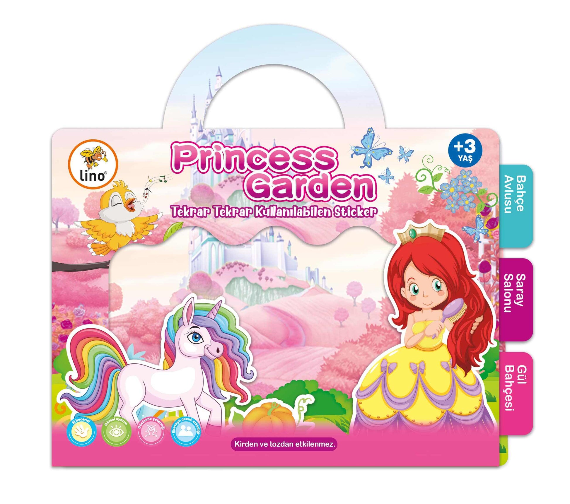 Lino Tekrar Tekrar Kullanılabilen Sticker Prıncess Garden LS-301-1