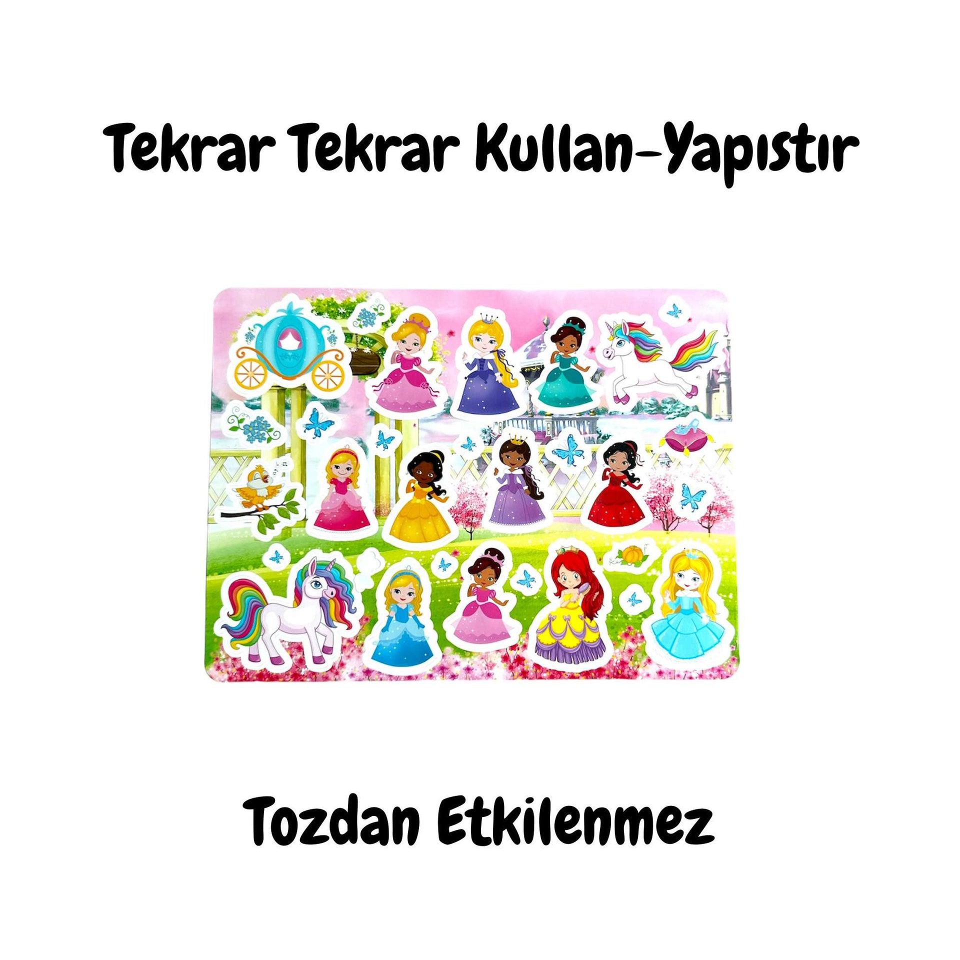 Lino Tekrar Tekrar Kullanılabilen Sticker Prıncess Garden LS-301