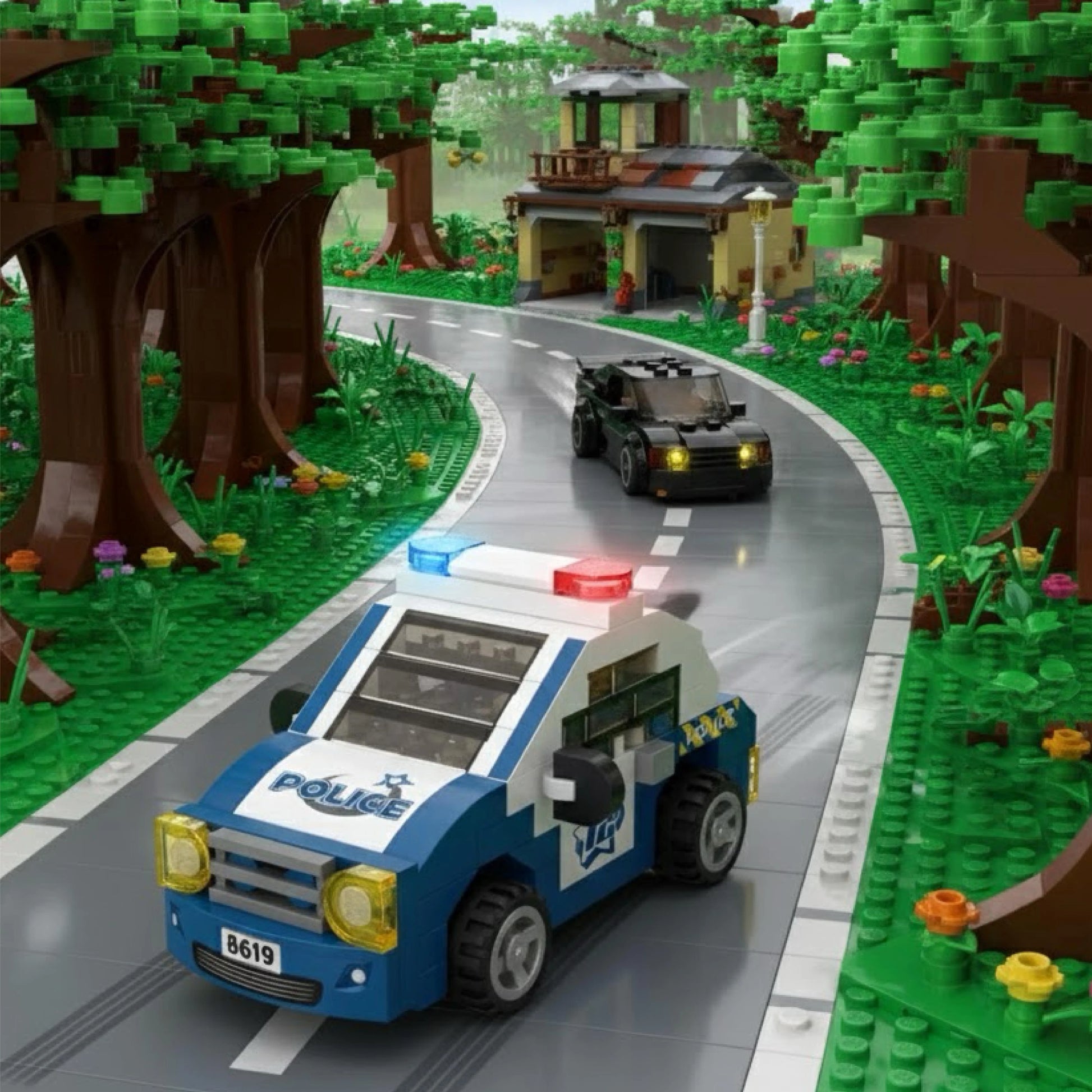Loz 8619 Mikro Blok Çanta Polis Arabası-1