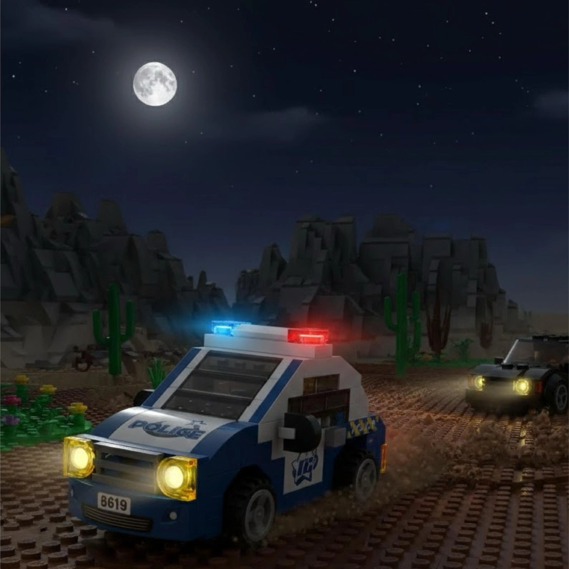 Loz 8619 Mikro Blok Çanta Polis Arabası-3
