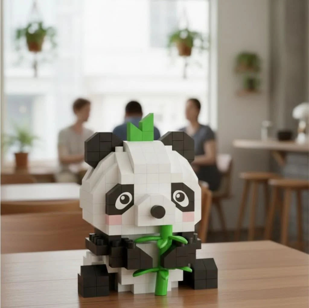 Loz Blok Oyuncak Panda 170 Parça Mini Poşet Lz-8633-1