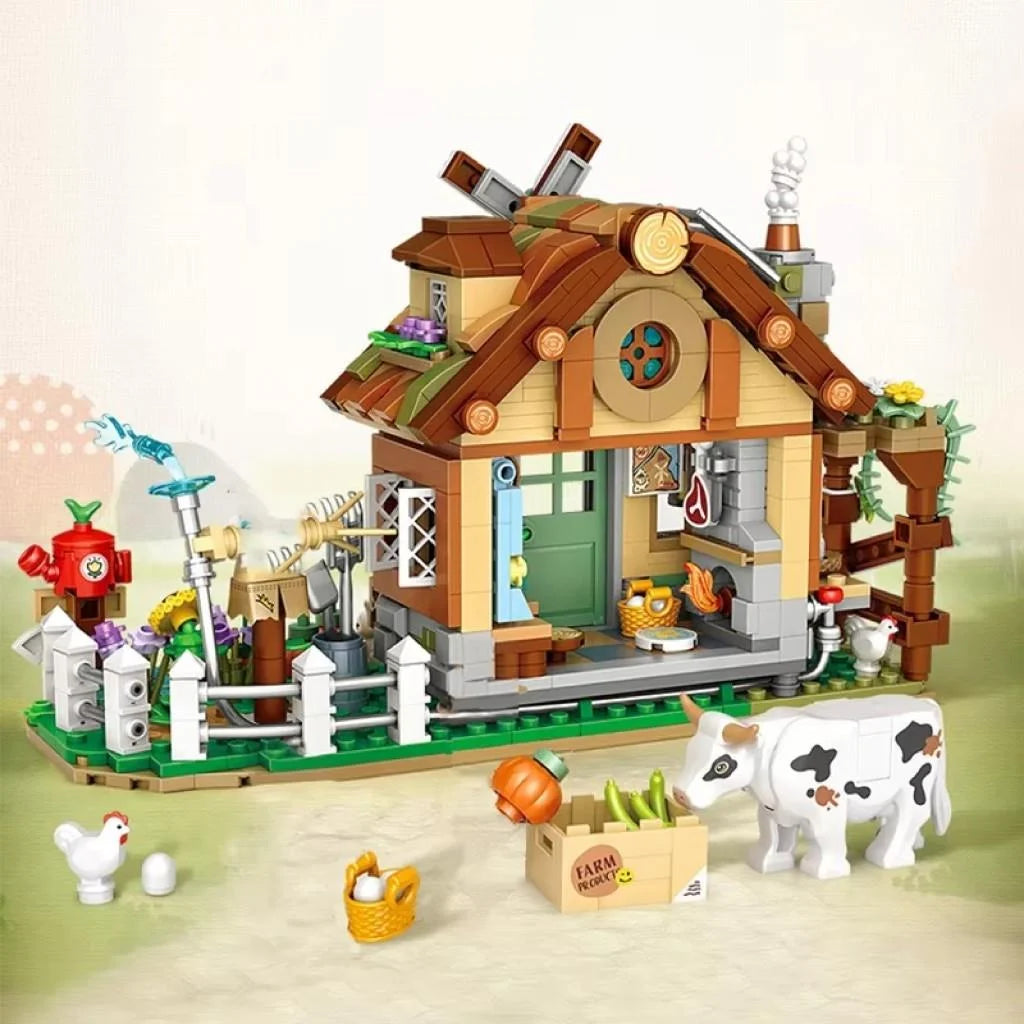 Loz Çiftlik Evi 899 Parça Block Oyuncak Lz1281-1