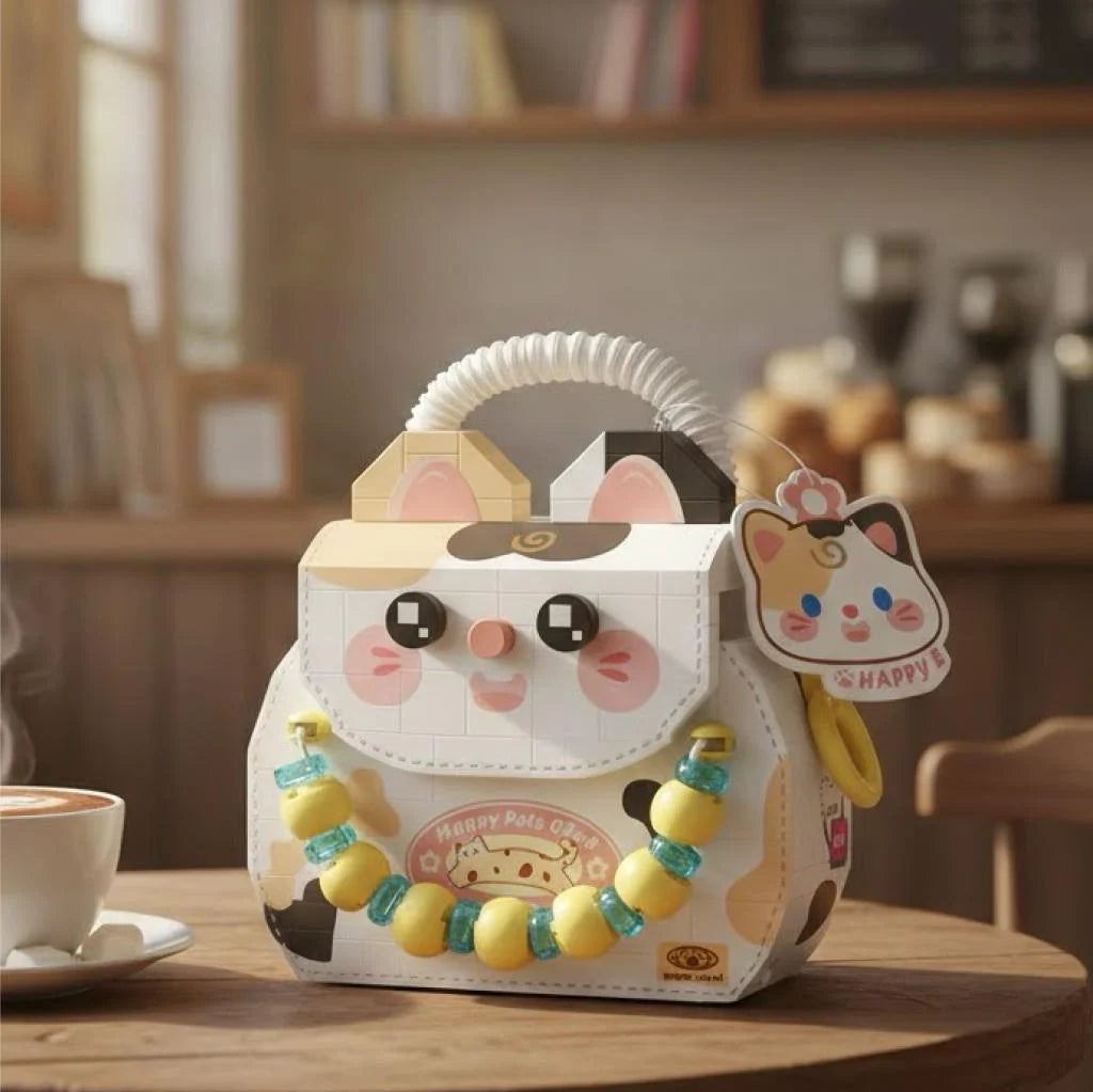 Loz Kedi Figürlü Meyve Çantası 360 Parça Oyuncak Lz8843-2