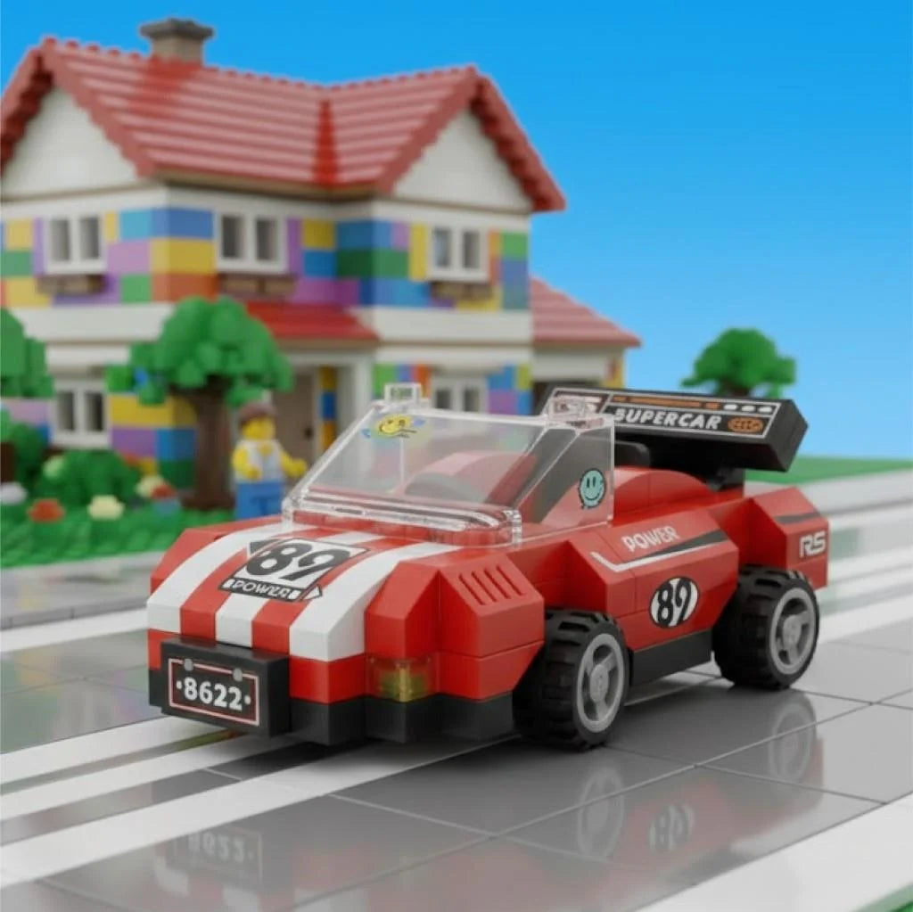 Loz Lego Yarış Arabası Mini Blok Seti 140 Parça Lz8622-2