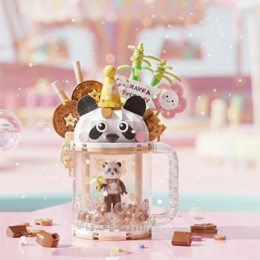 Loz Panda Ayı Dondurma Kupası 297 Parça Block Oyun Lz4206