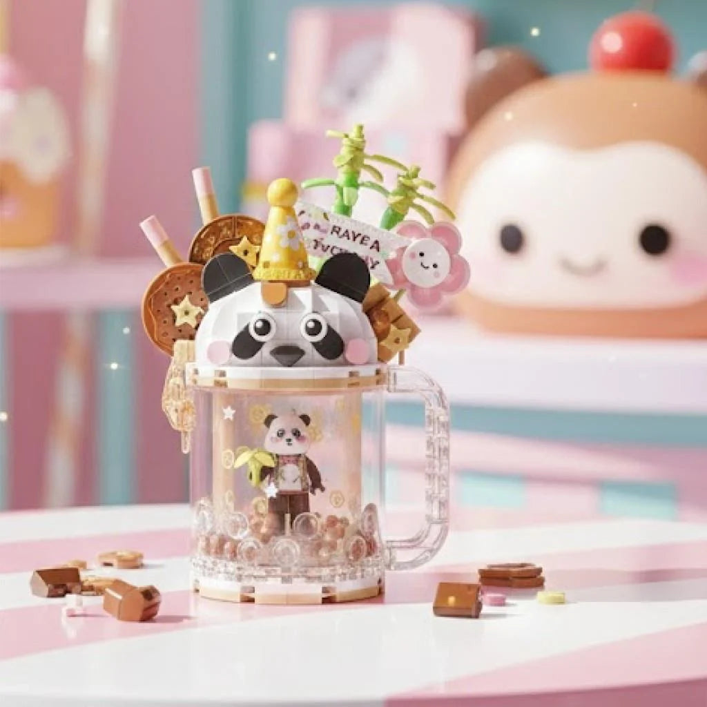 Loz Panda Ayı Dondurma Kupası 297 Parça Block Oyun Lz4206-3