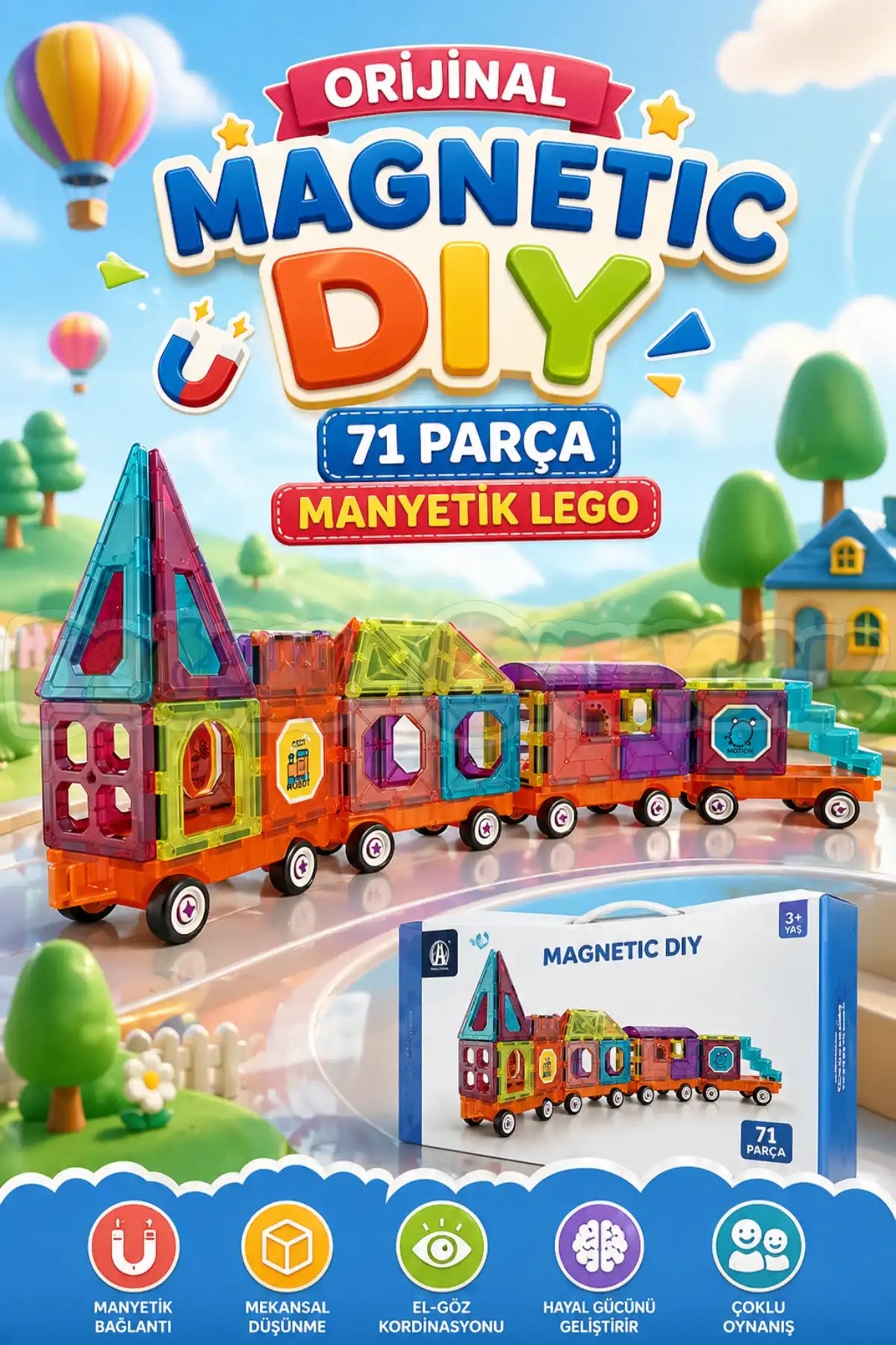Magnetic DIY 71 Parça CH1014 1540-2