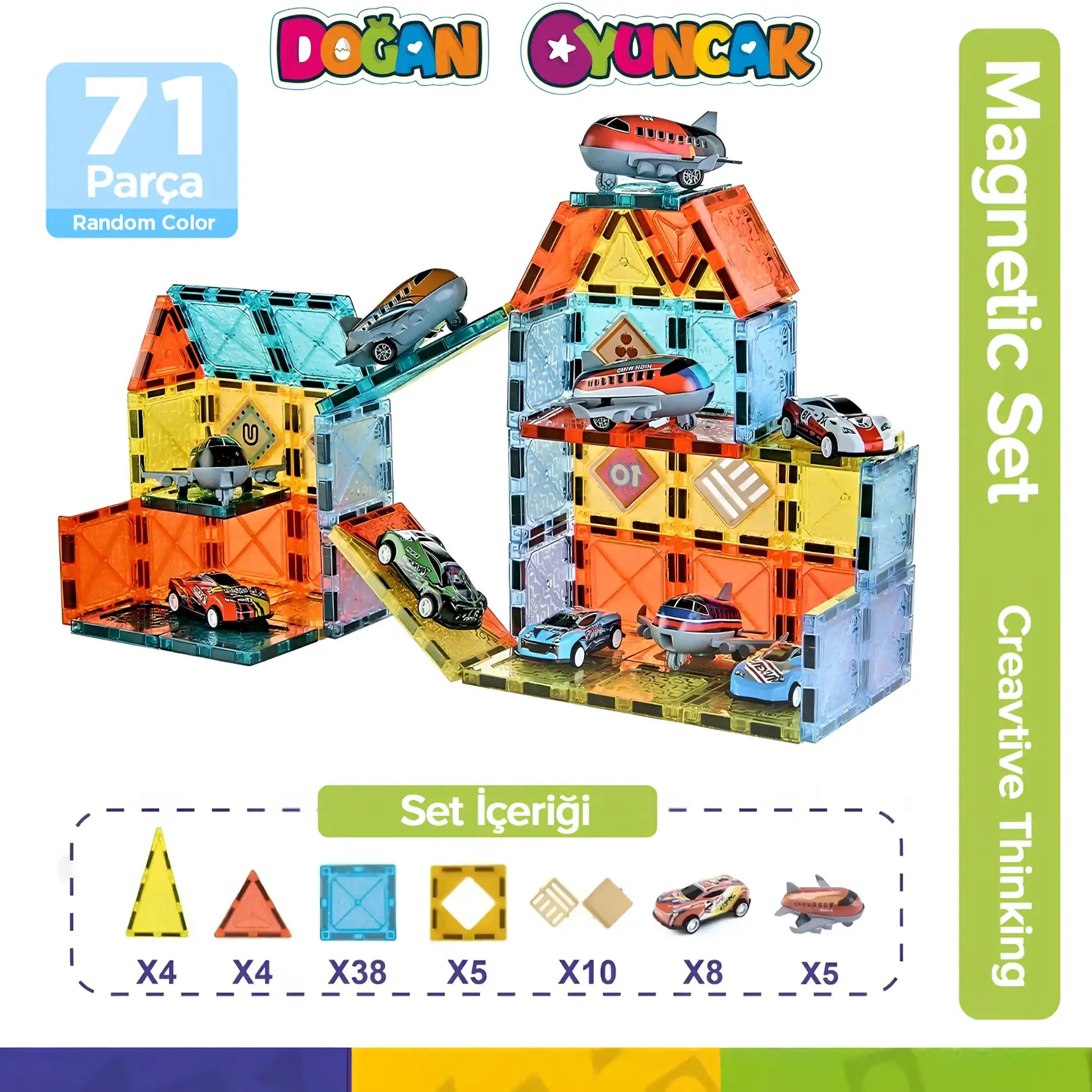 Magnetic Tiles 71 Parça CH1295 7573-2