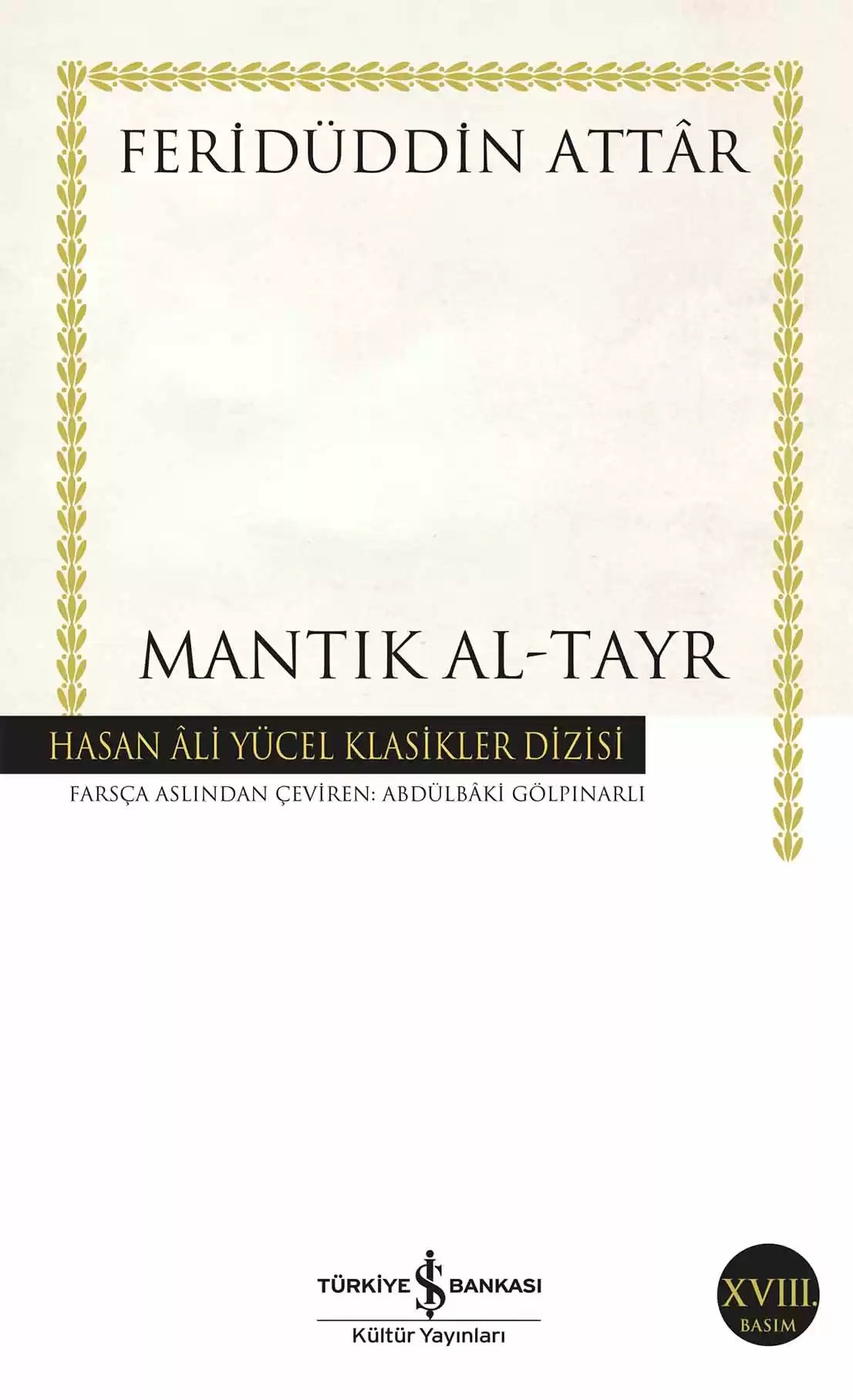 Mantık Al Tayr Hasan Ali Yücel Klasikleri