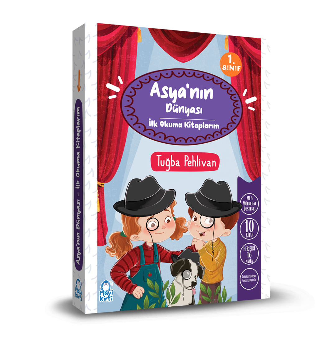 Mavi Kirpi Yayınları Asya’nın Dünyası İlk Okuma Kitaplarım Set – 1. Sınıf Hikaye Seti (10 kitap)-1