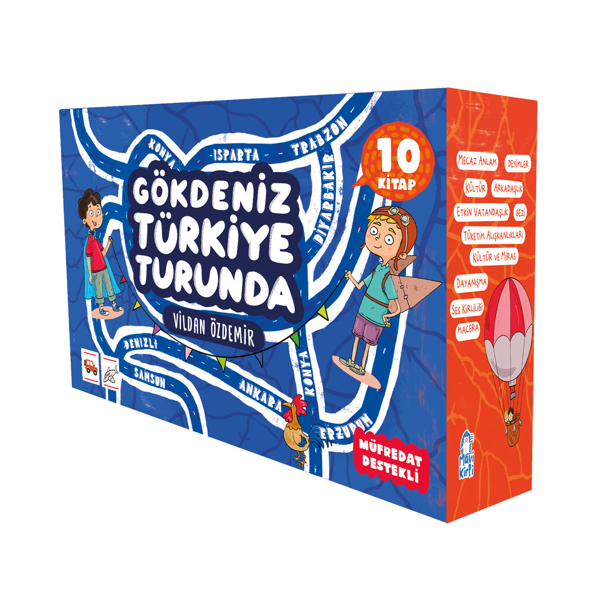 Mavi Kirpi Yayınları Gökdeniz Türkiye Turunda 4.Sınıf Seti (10 Kitap)-1