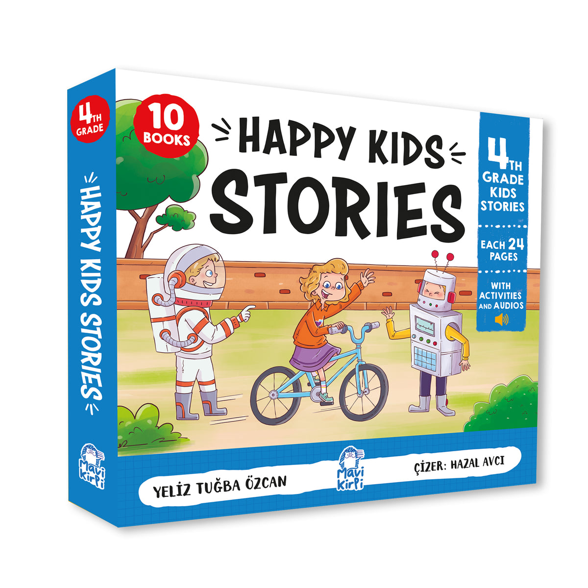 Mavi Kirpi Yayınları Happy Kids Stories 4 – 10 Kitap 4. Sınıf İngilizce Hikaye Seti-1