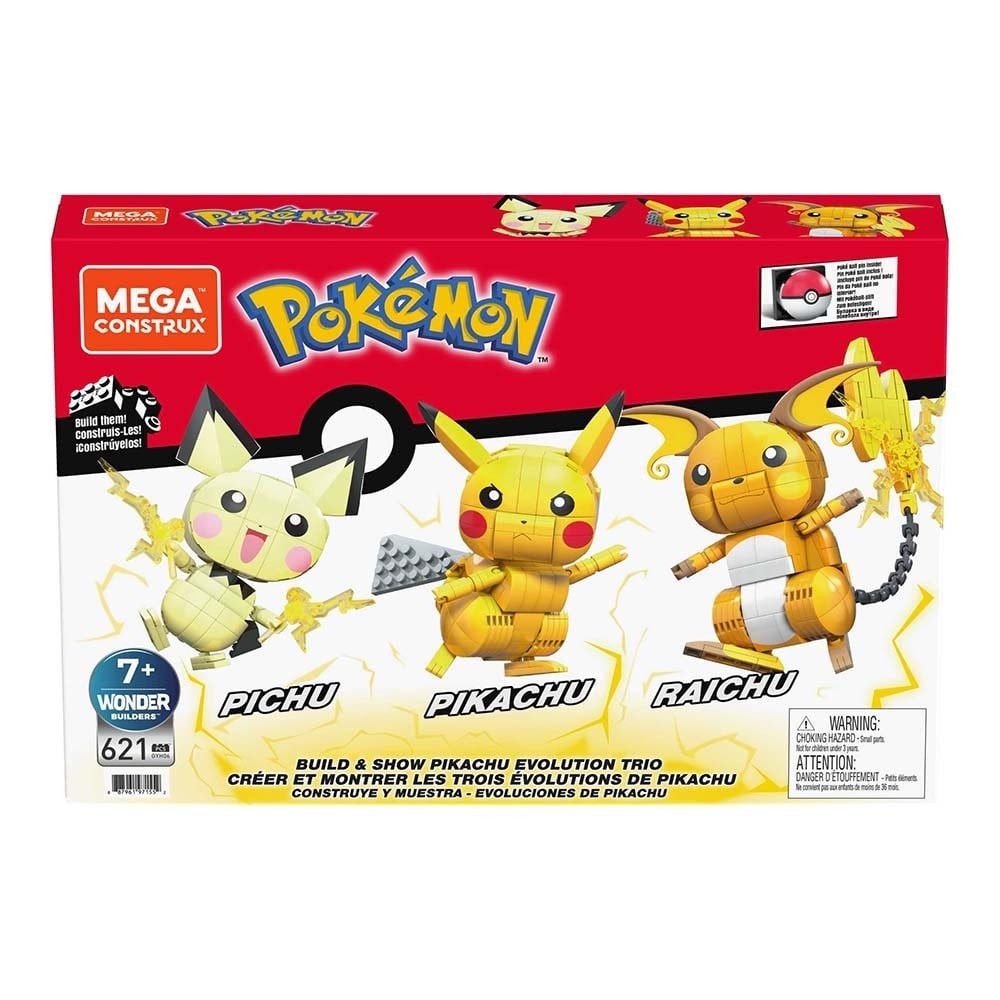 Mega Pokemon Yap Ve Oyna Figürler Pikachu Dönüşüm 3 Lüsü-1