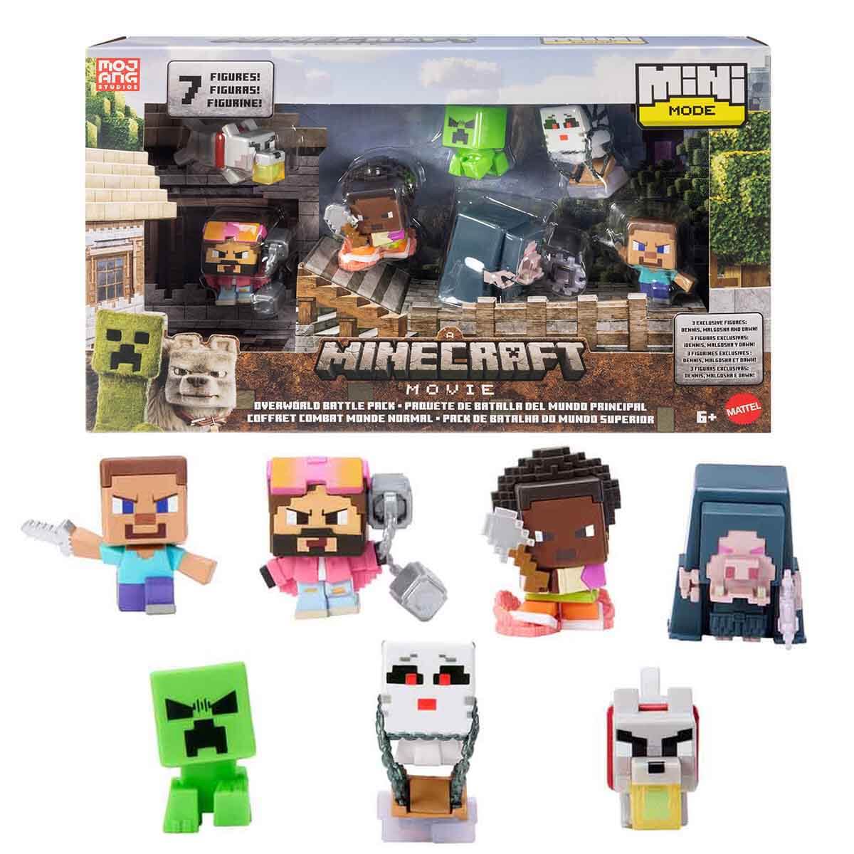 Minecraft Filmi Overworld Battle 7’li Aksiyon Figür Seti JFM37-2