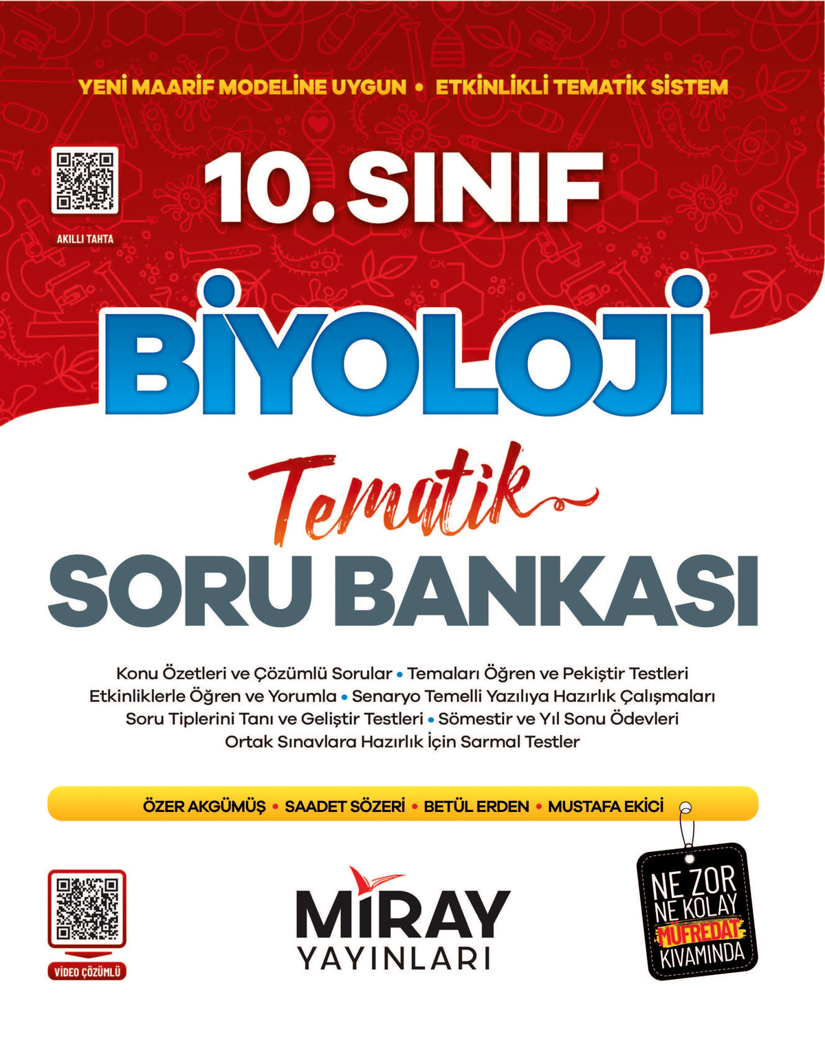 Miray Yayınları 10. Sınıf Biyoloji Konu Özetli Tematik Soru Bankası