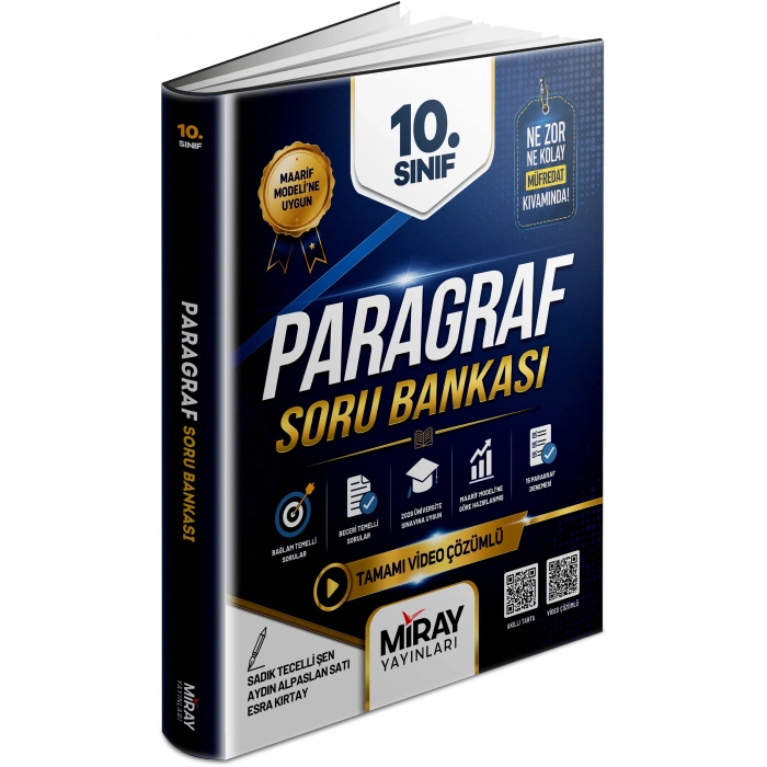 Miray Yayınları 10. Sınıf Paragraf Soru Bankası-1