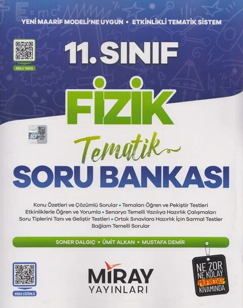 Miray Yayınları 11. Sınıf Fizik Maarif Model Tematik Soru Bankası-1