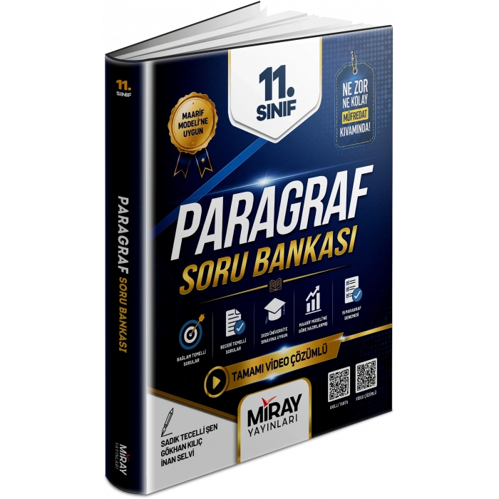 Miray Yayınları 11. Sınıf Paragraf Soru Bankası-1